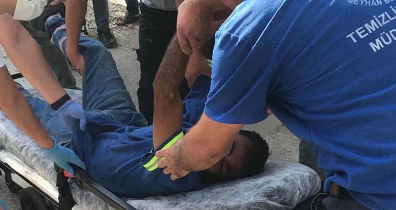 balkondan cop firlatilmasina tepki gosteren temizlik gorevlisine iki kisi saldirdi gqdILHhc